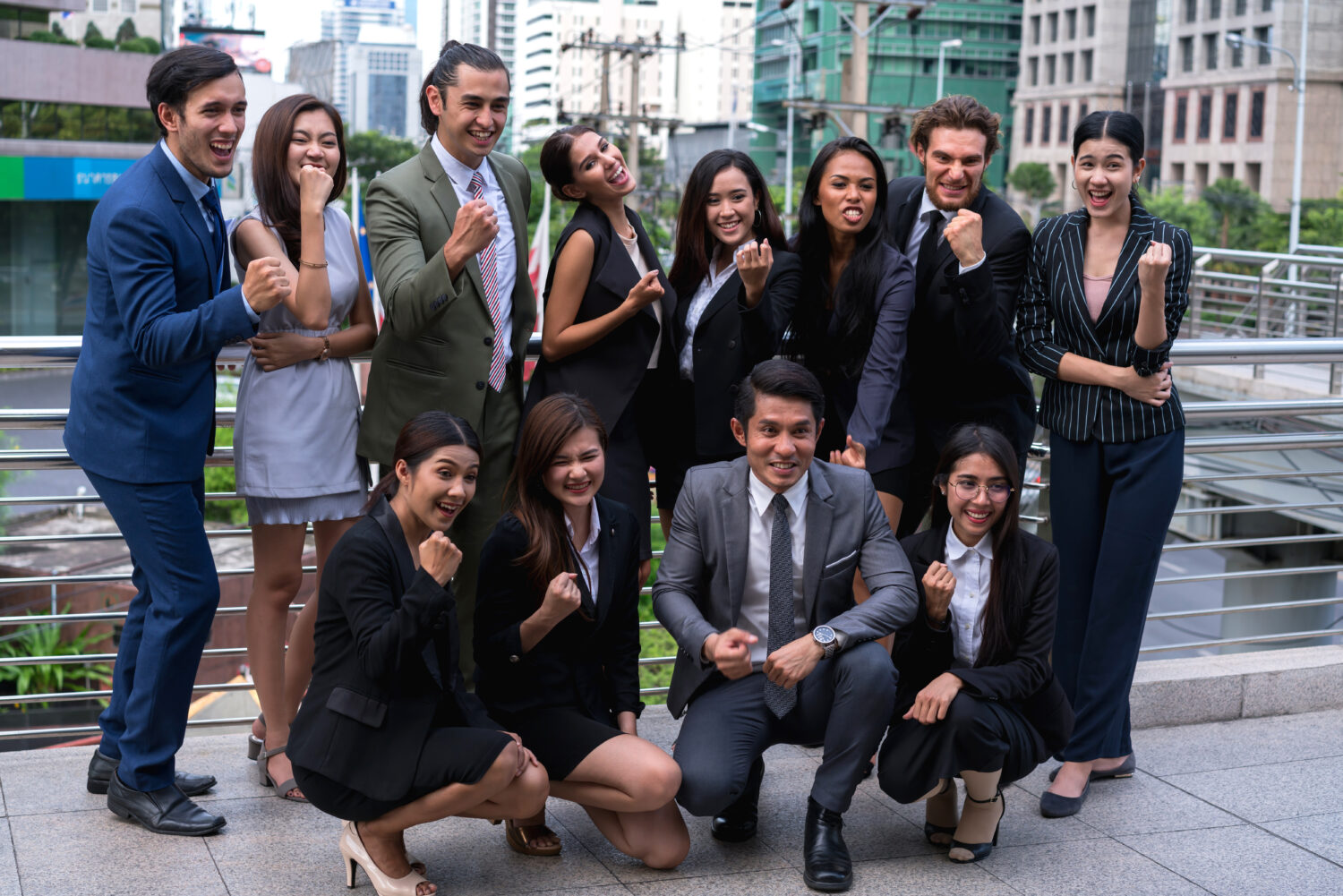 Leadership training session in progress with managers participating in a professional workshop at TEI Singapore.